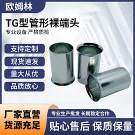 厂家供应 冷压接线端头TP2紫铜管端子管形裸端头(TG型)