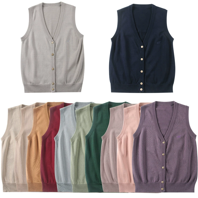 Ponies JK вязаный свитер кардиган жилет верхняя куртка Женский весенне-осенний жилет 2023 Новинка