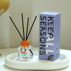 Fireless Aromatherapy Home Indoor Fragrance Bamboo Diffuser Long-lasting Air Freshener Bedroom Essential Oil Wholesale Small Clear Gift Box