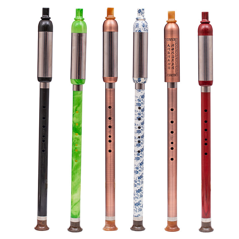 Fábrica al por mayor soplado vertical Bawu imitación palo de rosa ébano azul y blanco porcelana cobre plateado GF ajuste C ajuste B ajuste Bawu principiante rendimiento