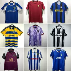 Retro Football Jersey Juventus Paris Chelsea Roma Parma Inter Milan Portugal Brazil Grêmio Jersey