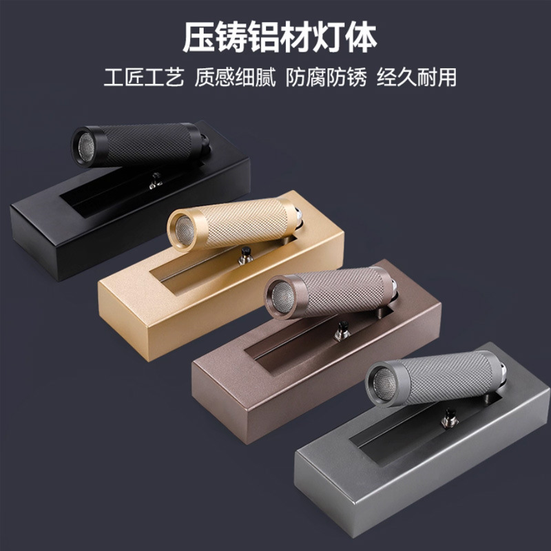 亚朵全季酒店床头阅读壁灯嵌入式壁灯卧室可旋转装饰可调角度射灯|undefined