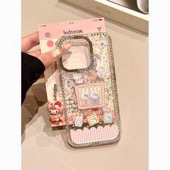 ミッフィー ラインストーンフレーム 日韓風 可愛い iPhone17Promax対応 スマホケース Apple 15/14/13 女性向け 16