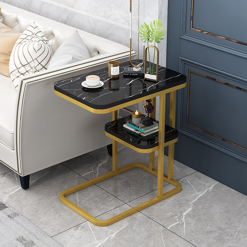 Small coffee table modern simple living room movable side table small table internet celebrity household light luxury corner table sofa side cabinet 