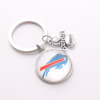 NFL American Rugby Team Steel Man Team Keychain I love Football football team key