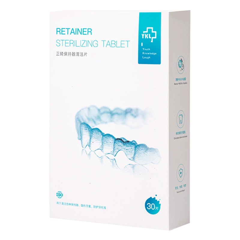 Jacques Ling Ортодонтические брекеты Чистящие Таблетки 30 таблеток Чистка для ухода за полостью рта шипучие таблетки Чистка стоматологических приборов