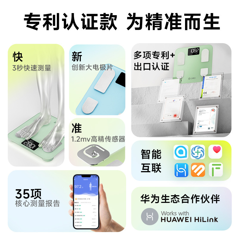 スマート体重計 家庭用精密電子スケール 高精度 Bluetooth充電式 脂肪減少健康スケール 人体体脂肪計工場|undefined