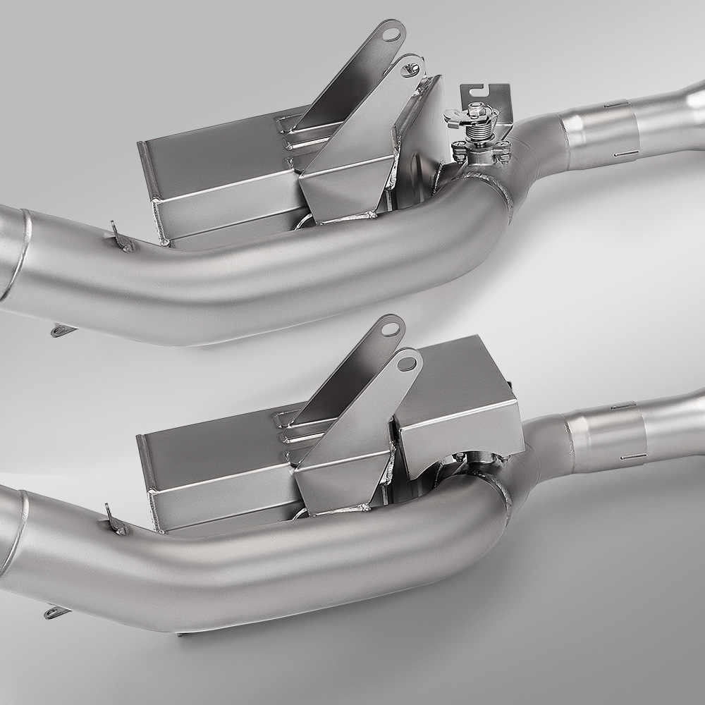 Motorcycle Modification Suitable for Zhang Xue 500Rr Single Swingarm Box Front Exhaust Pipe and Rear Muffler Set
