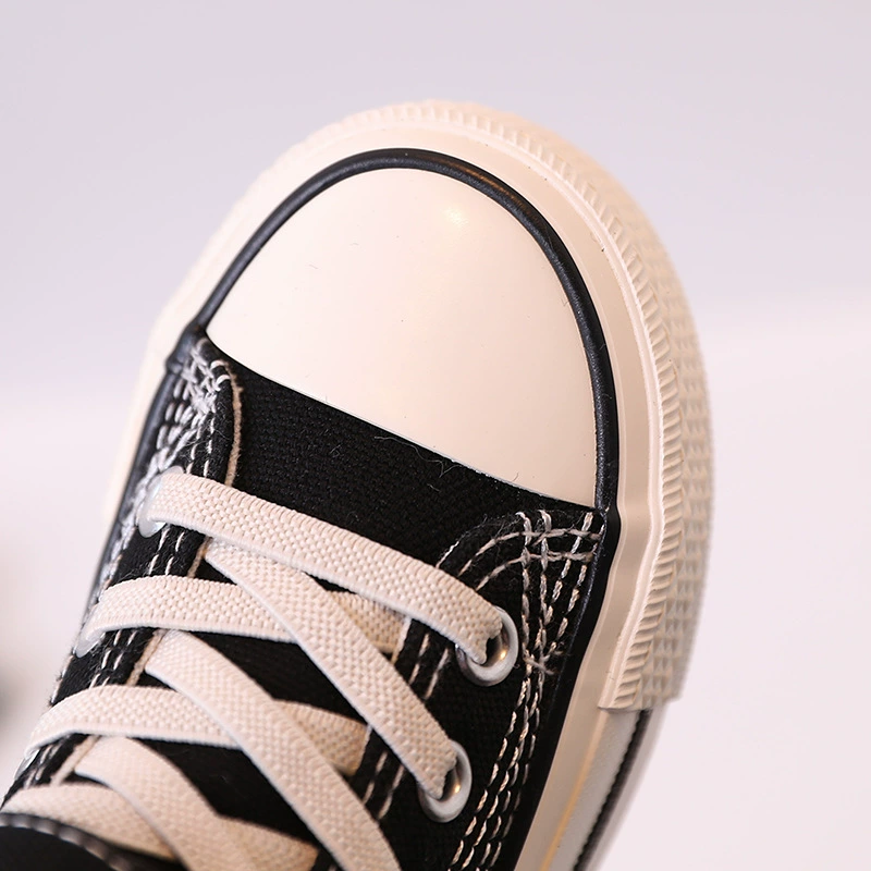 Children's canvas shoes 2022 spring and autumn new children's shoes girls versatile high-top sneakers boys soft-soled non-slip casual shoes