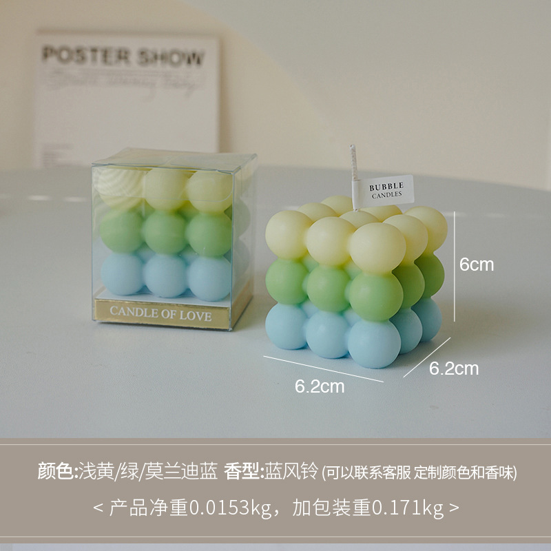 Cross-border Rubik 's perfume cera de atmósfera adornos de regalo de alto nivel de estilo de mano cera de perfume