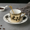 Brand coffee high quality ceramics, set, internet celebrity, European style, mirror effect, wholesale