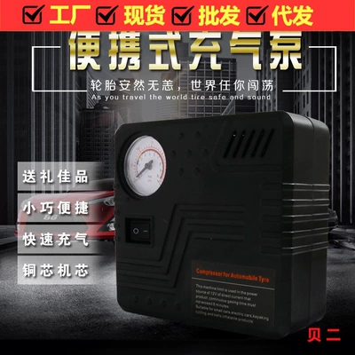 Portable Mini car air pump electric small car air pump tire air pump car tire in stock