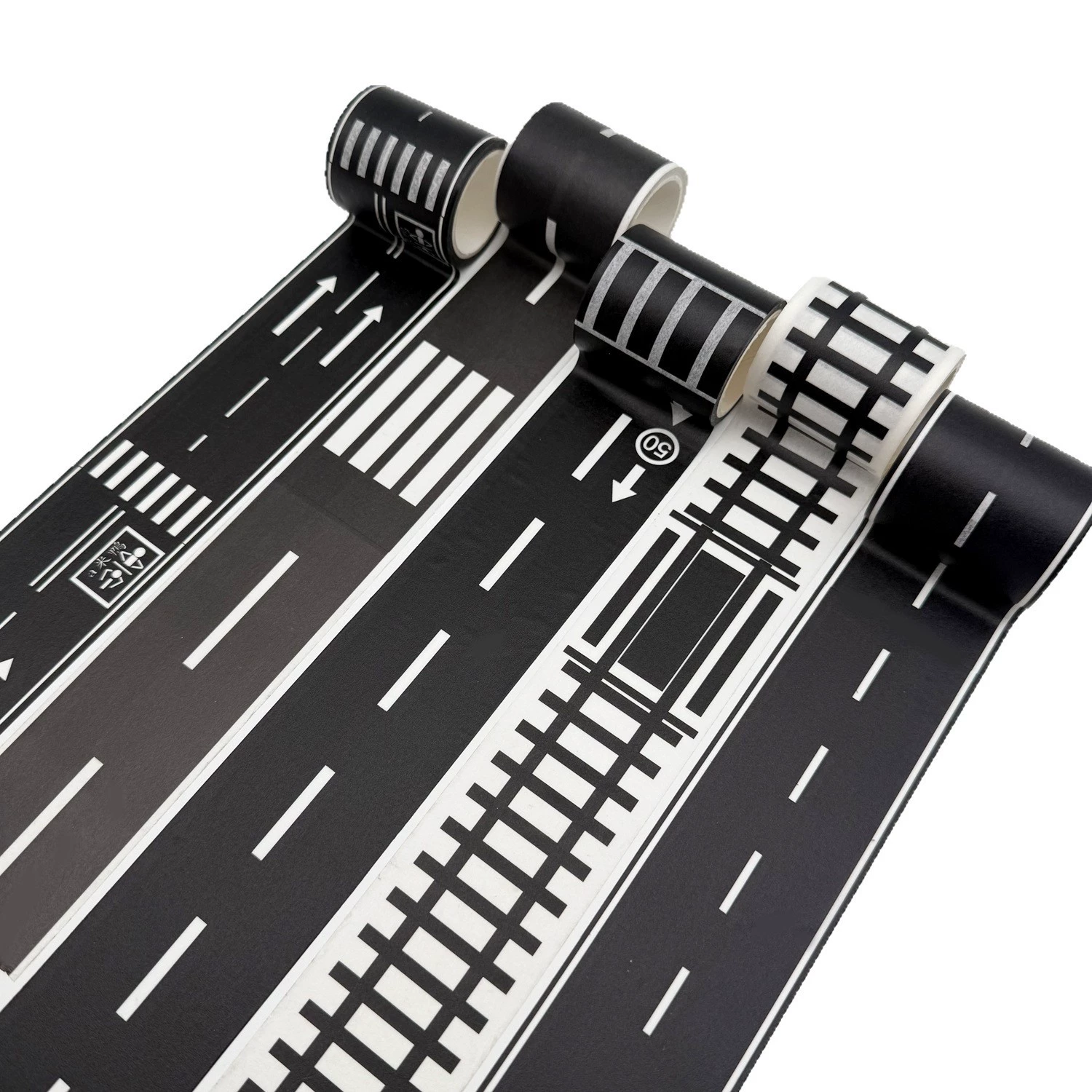 Трансграничный детский транспорт DIY автомобильный железнодорожный путь дорожная лента и бумажная лента для вибратоны Amazon оптом