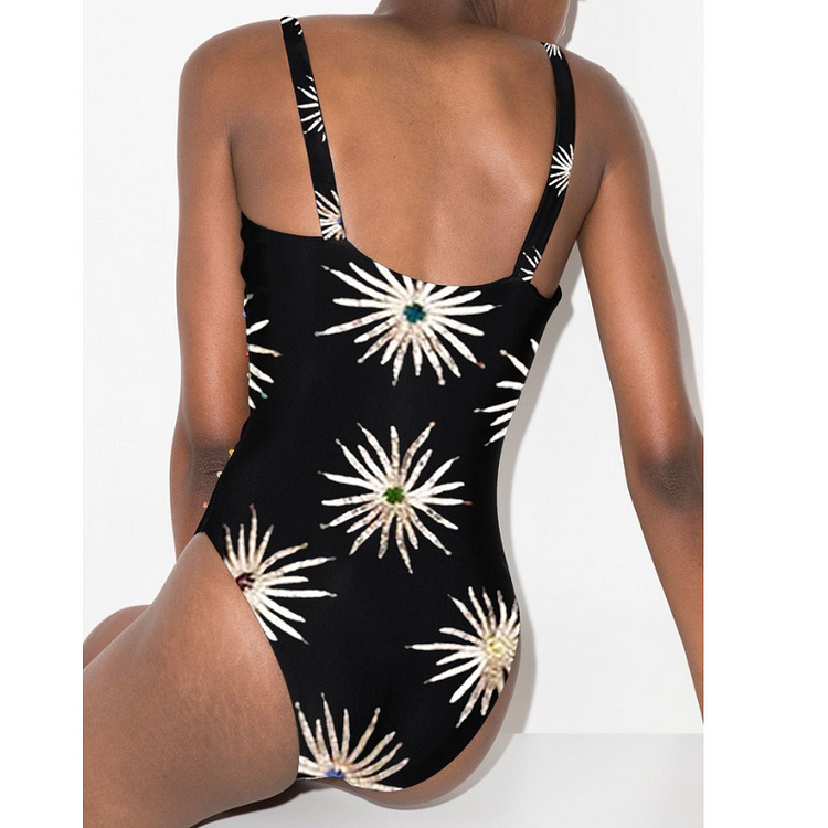 Nylon, Polyester Fabric Type Women's Solid Color 3 Pieces Set Bikinis Swimwear