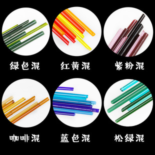 Coe85 High-End Professional Lampwork Hot Melt Colorful Transparent Emulsion Glass Rod Glass Rod DIY Handmade Jewelry Necklace
