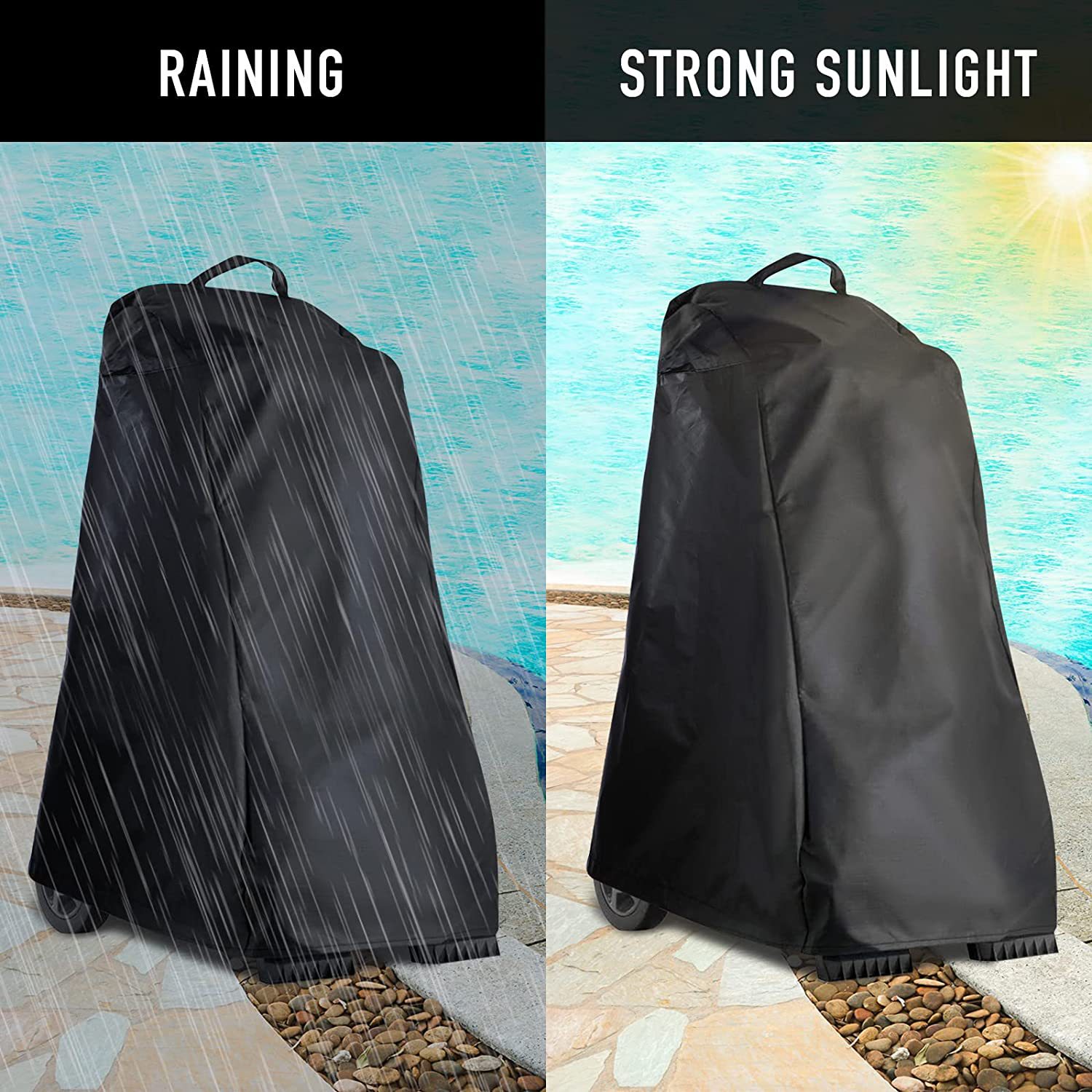 Cubierta impermeable para máquina de succión de aguas residuales, cubierta protectora para máquina de drenaje descontaminante, cubierta antipolvo para máquina de limpieza de piscinas, 210D420D