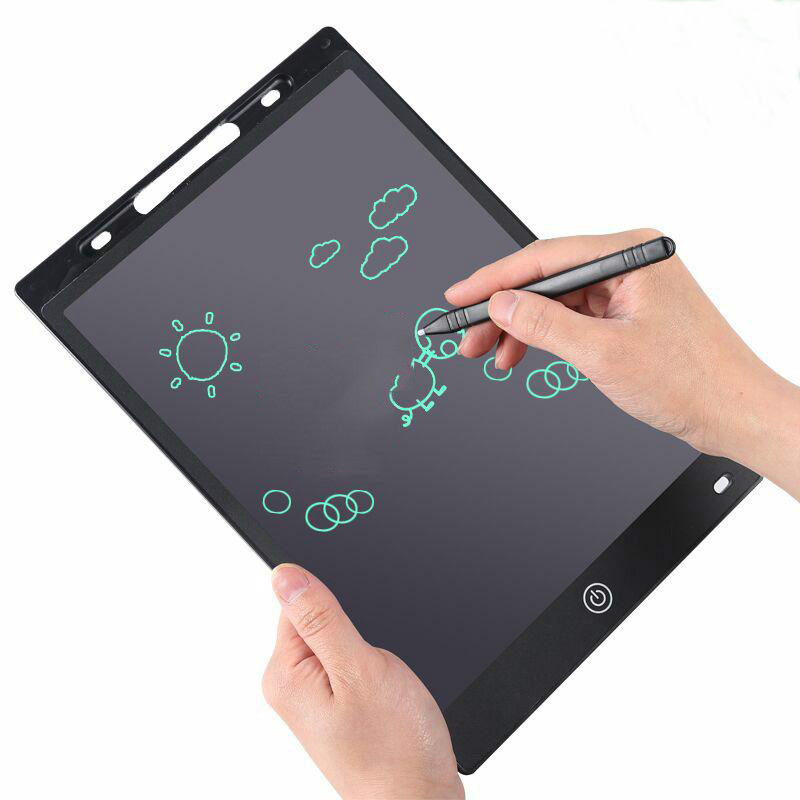 Tablero de dibujo para niños Tablero de escritura a mano LCD Tablero de escritura Tablero de dibujo de energía de luz LCD Tablero de graffiti Pluma de escritura Accesorios de batería