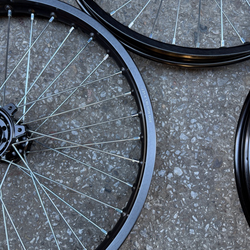 QiuLongJiFeng modified front 1.60*21 enlarged 7 series aluminum alloy wheel rim assembly performance version front wheel rim