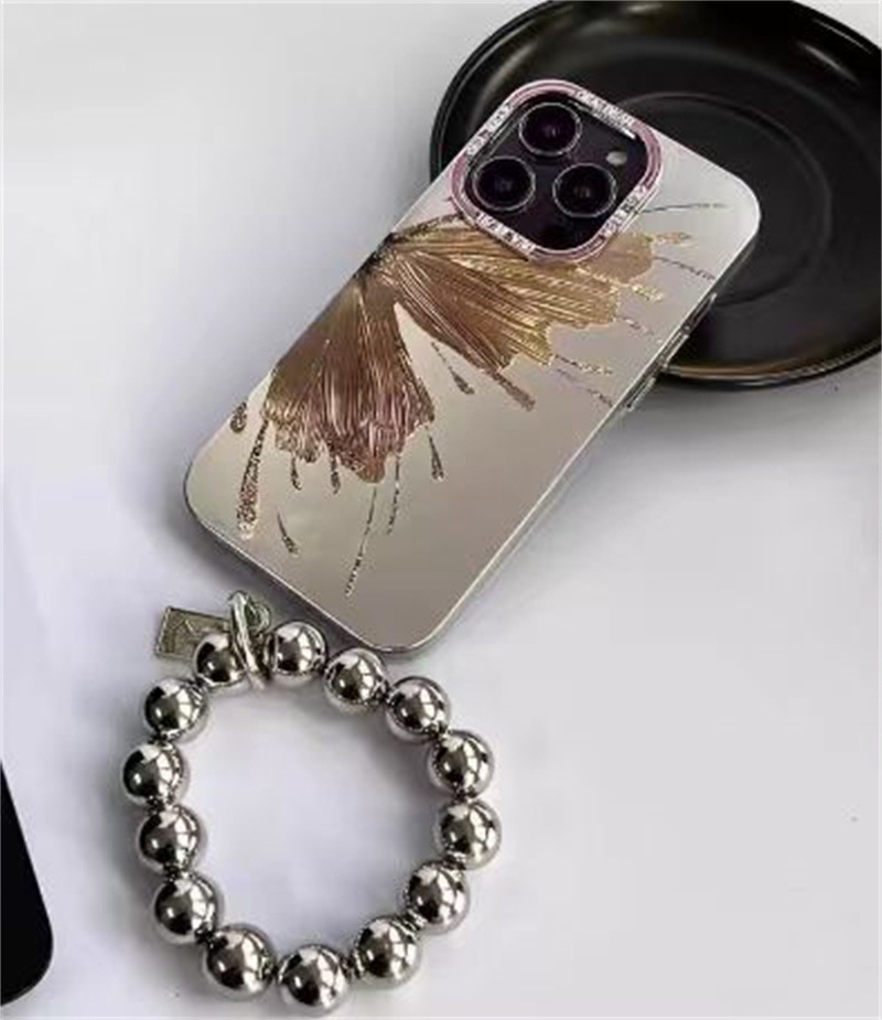 Pulsera + mariposa de oro electrochapado Hld