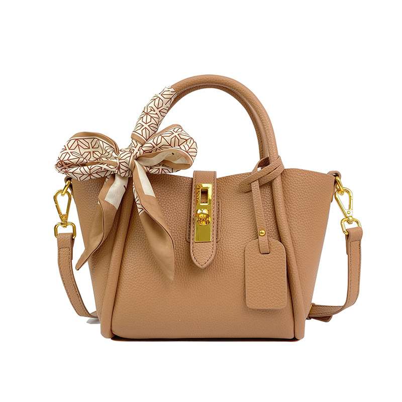 Echtes Leder Korbtaschen Bucket Bag Schultertasche Umhängetasche_voghion.com