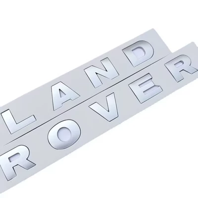 Applicable Land Rover LAND ROVER Alphabet Head Marker Cover Marker Range Rover Evoque Discovery 4 Car Marker Rear Marker (Car logo) - matte-silver