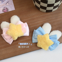 かわいいウサギのヘアピンLolitaの髪飾りは甘い水色の蝶結びのぬいぐるみのウサギの耳のヘアピンの甘い女の子です。