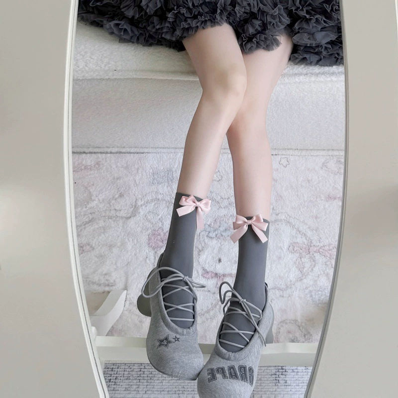 Summer socks with bow