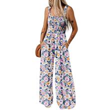 I 80540 Bohemian camisole print jumpsuit �������ǵ���ӡ����