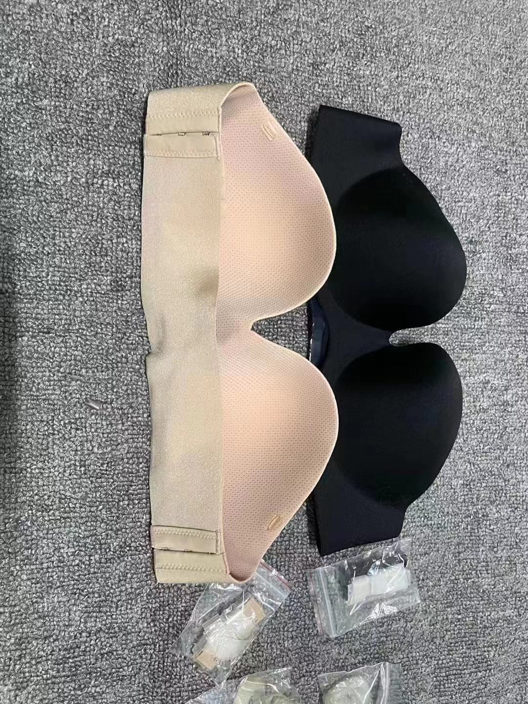 Ropa interior caliente transfronteriza del sudeste asiático pequeño pecho empuja hacia arriba sujetador transpirable ajustable sin tirantes hebilla delantera sujetador invisible