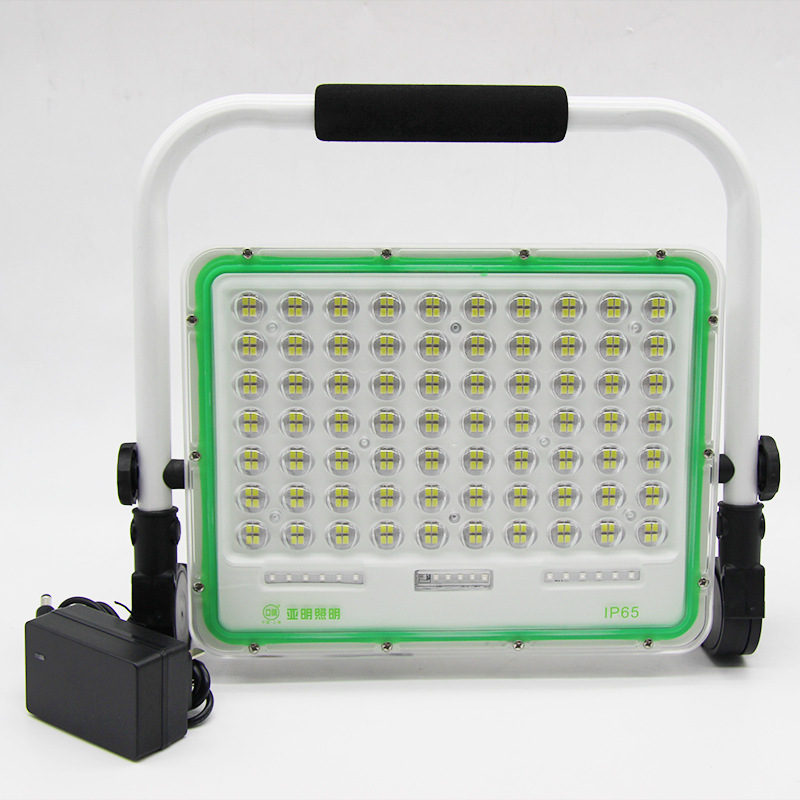 亜明led充電ライト100w200w緊急手提げライト屋外移動サーチライト充電器|undefined