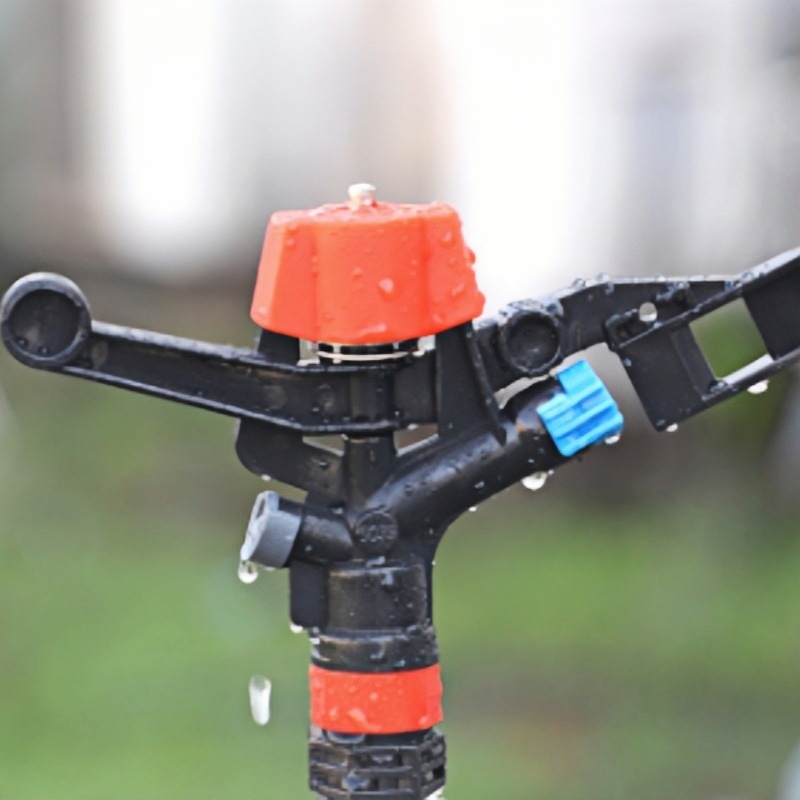 boquilla de brazo oscilante de plástico no ajustable de 6 puntos rotación de 360 grados controllable jardín de césped agrícola rociador de enfriamiento rociador