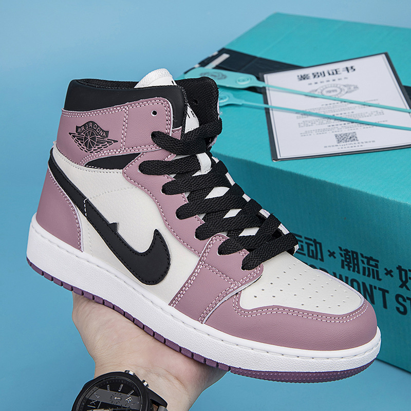 Zapatos de baloncesto de caña alta para hombre AJ Air Force One Pareja Zapatillas casuales Primavera y otoño Estudiantes de secundaria Zapatillas de moda juvenil