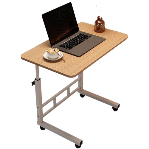 Simple laptop desk for lazy people, portable bed-side table with adjustable height, perfect for home use or dorm rooms