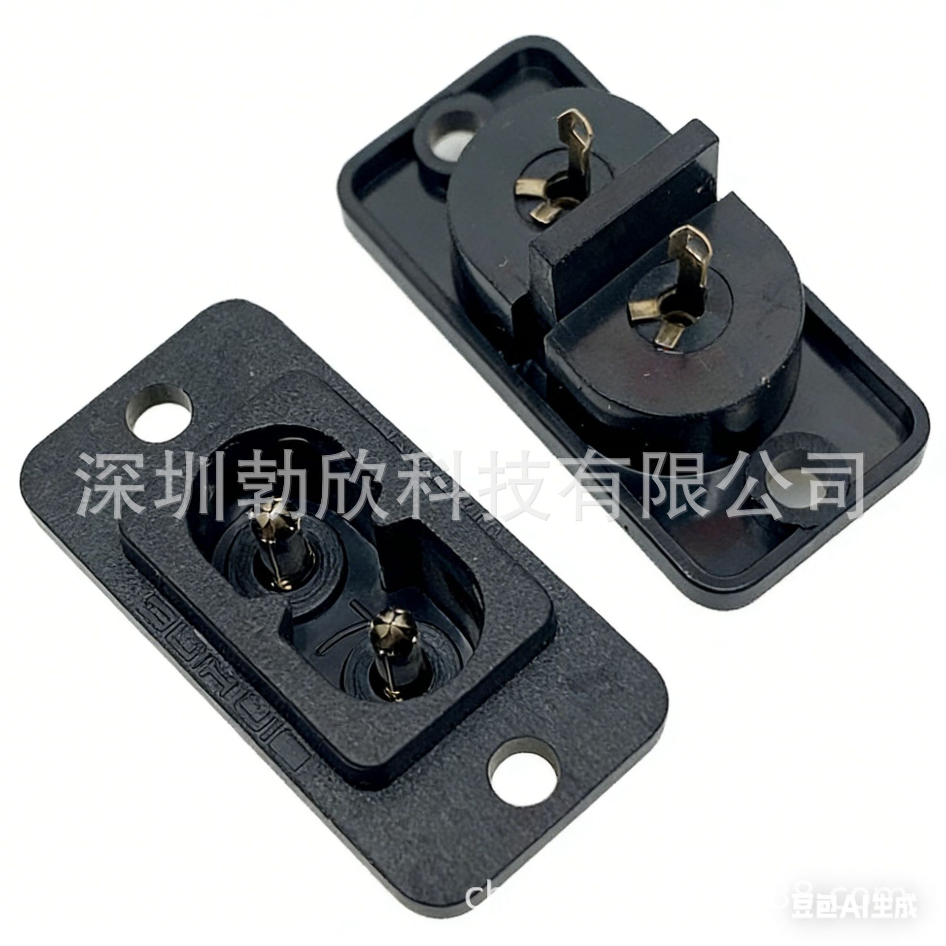 AC电源插座 八字插座 梅花座 品字插座 8字座带螺丝孔BX-180-DF