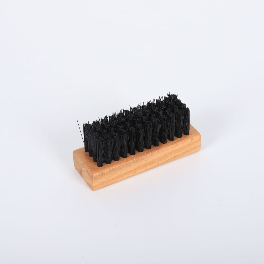 Cepillo de Zapatos de Pelo de Caballo de Madera de Haya, Descontaminación y Cuidado, para Calzado y Ropa