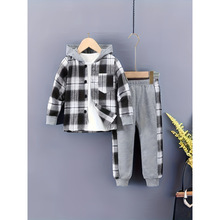B 27238 Kids' plaid suit Сͯ������װ�羳����ͨ��