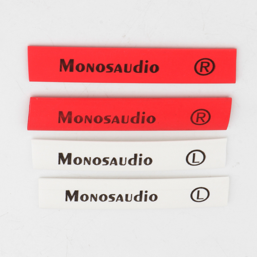 Monosaudio audiophile audio cable DIY insulation left-right orientation marking shrink tubing signal wire sleeve