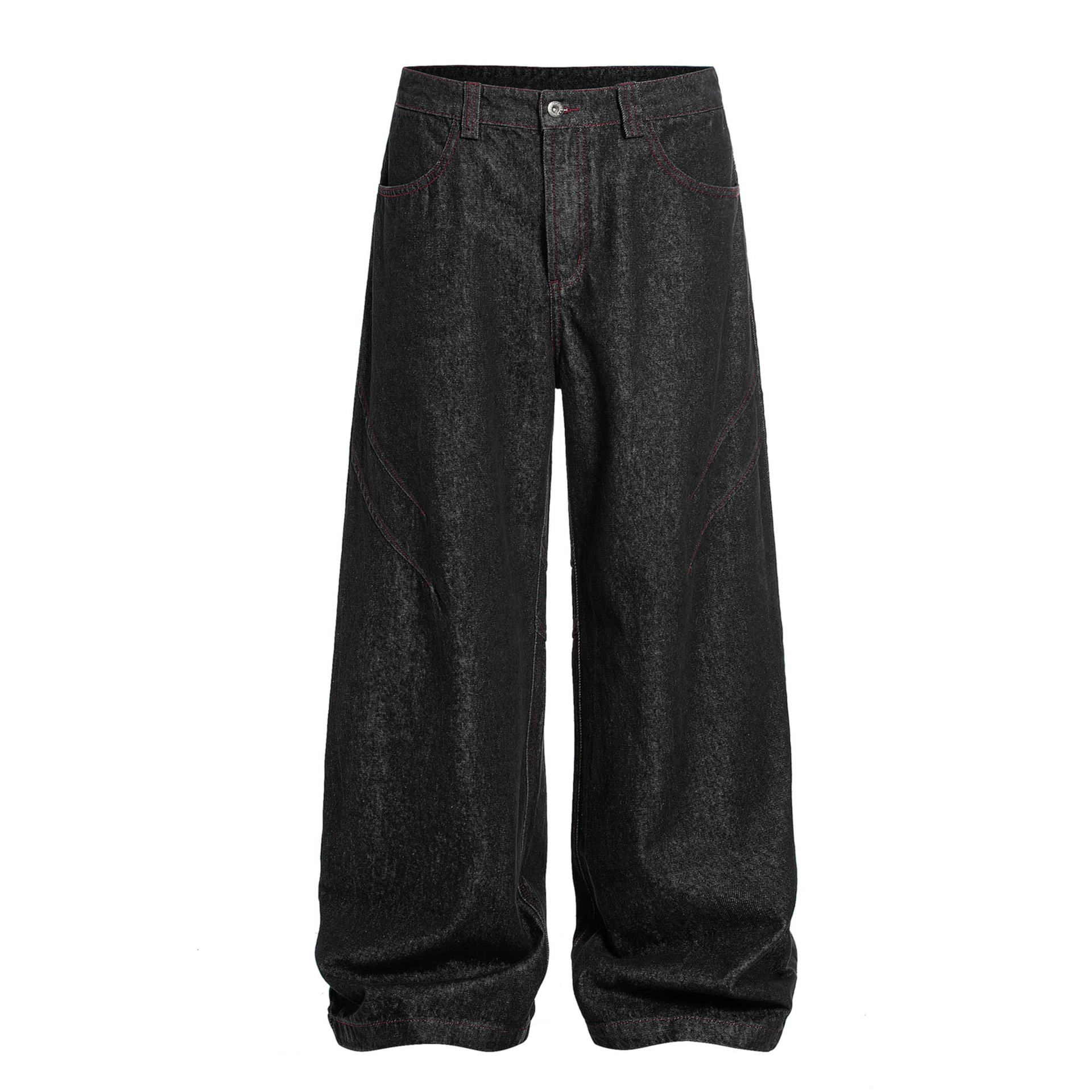 Jeans personalizados pantalones de comercio exterior transfronterizo para dibujar muestras personalizadas OEM fábrica de prendas de vestir prueba gratuita