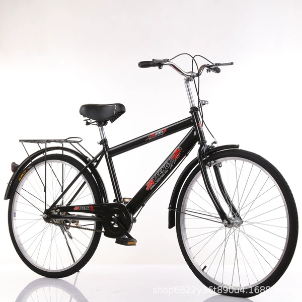 26 inch black pneumatic tire naked bike