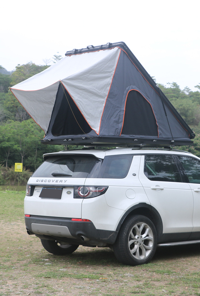 Wholesale Outdoor Camping Waterproof and Windproof Car Tent Suv Car Camping Aluminum Alloy Triangular Roof Quick Setup
