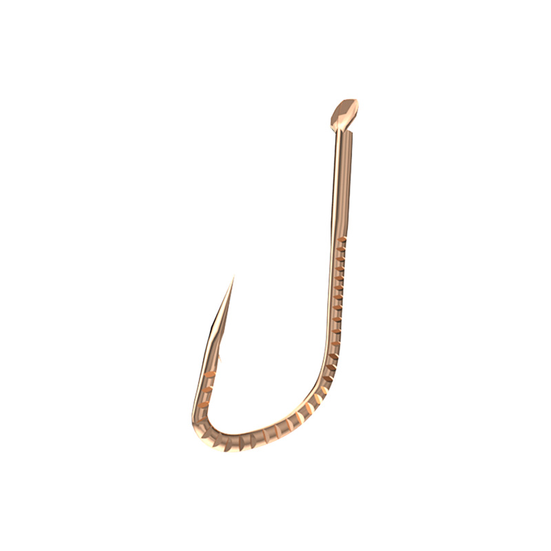 Phantom plata y cabeza grande carpa gancho aleación de titanio boca torcida dragón escala gancho de Plata nuevo Guandong púas a granel gancho de pescado al por mayor