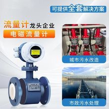 智能电磁流量计污水废水泥浆管道酸碱液一体数显流量计DN40/65/80