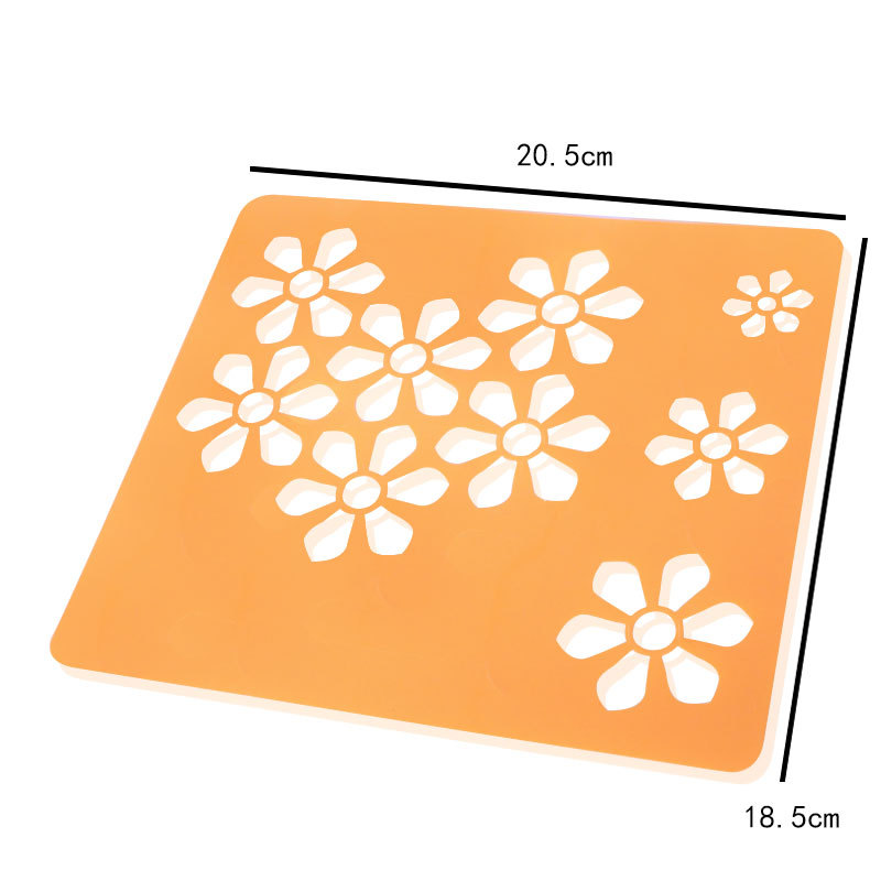 镂空六瓣花喷花模5