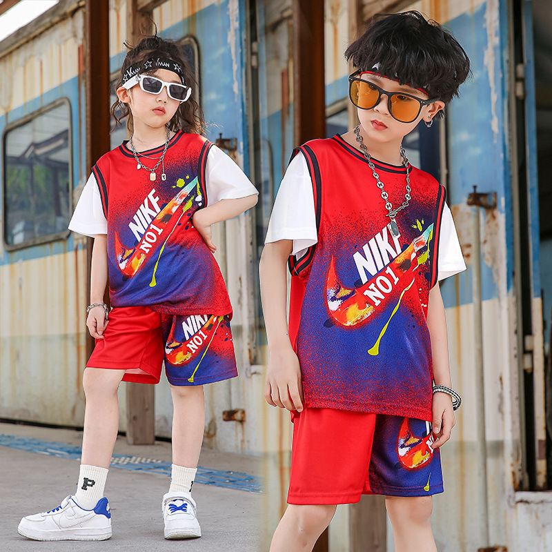 No. 24 Kobe Jersey Children's Summer Girls Curry Basketball Suit Boys Quick-drying Training Suit Short-sleeved Print