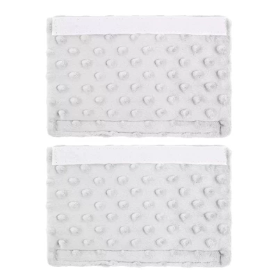 Beanie Fleece Car Shoulder Seat belt shoulder pad - light-gray-2-pack-205135cm