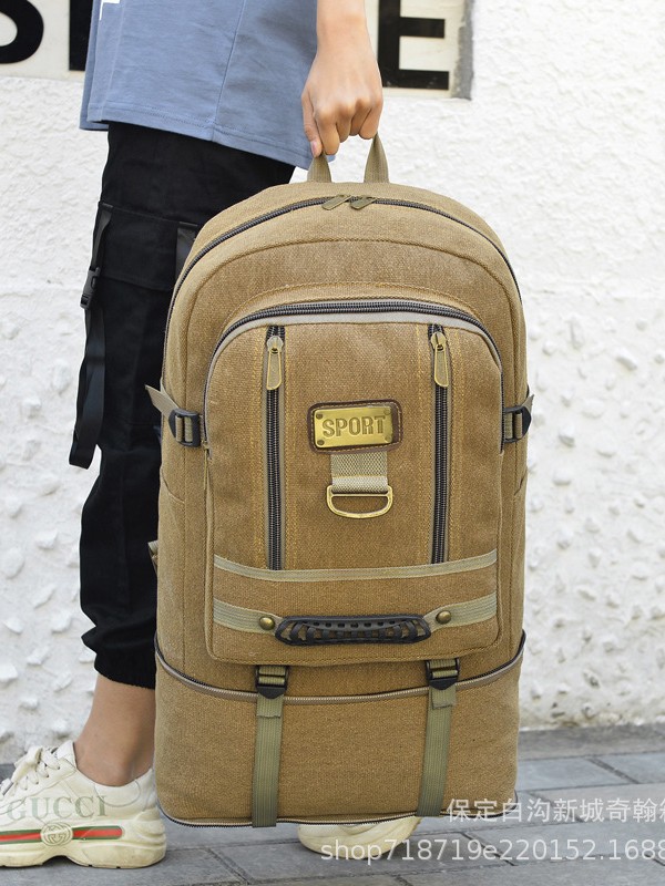 Travel bag, shopping bag, big capacious backpack for men and women to go out for traveling 4