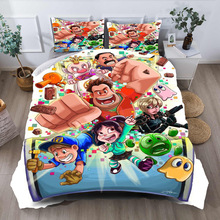 3D家纺三件套被套 破坏王 数码印花外贸跨境美国亚马逊