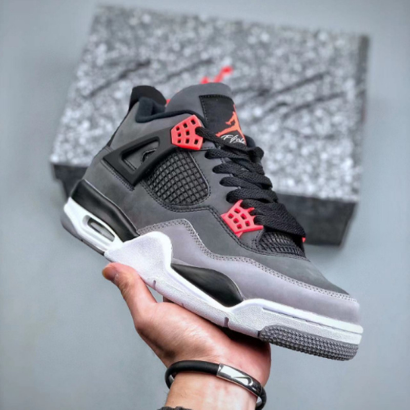 莆田靴工場卸売会社レベル AJ4 ミッドナイトブルー電気母黄白黒ジョー 4 外国貿易男性と女性のスポーツブルーシューズ|undefined