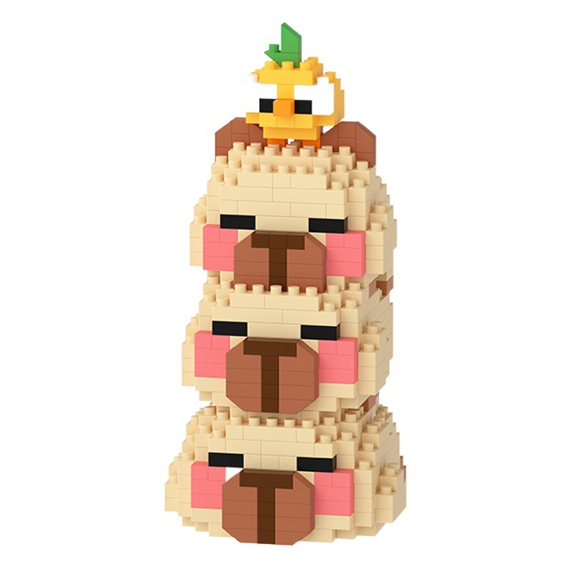 Juguete de conejillo de Indias DE AGUA DE Capabala de la riqueza regalo de mano · Dios de la riqueza delfín bloques de construcción de juguete educativo