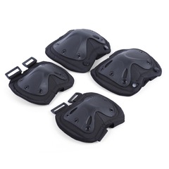 Military Enthusiast Movement Knee Elbow Guard Set Outdoor Knee Guards for Ground Crawling Training Cycling Camouflage Tactical Knee Elbow Protection